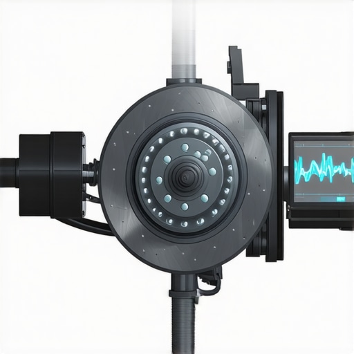 Automotive brake system with embedded sensors and data analysis display