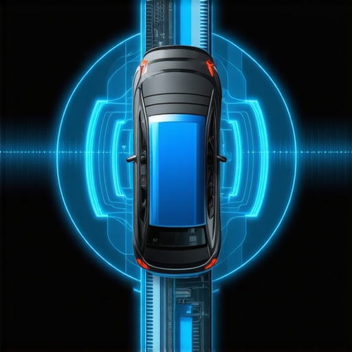 Cutting-edge brake system with sensors and AI diagnostics in a modern vehicle