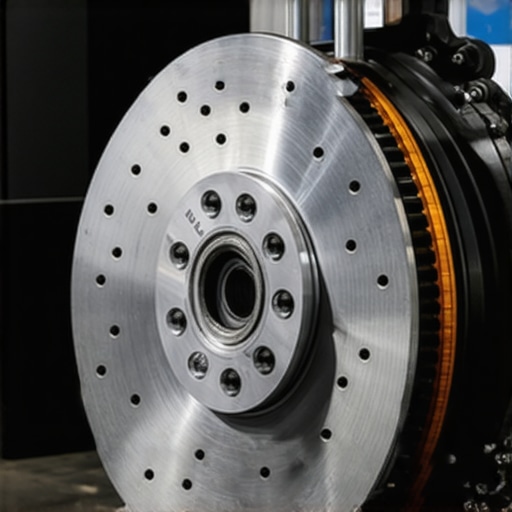 Vented brake rotors with cooling ducting system allowing efficient heat dissipation