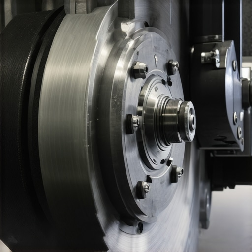 Modern brake system featuring composite materials and AI diagnostic sensors