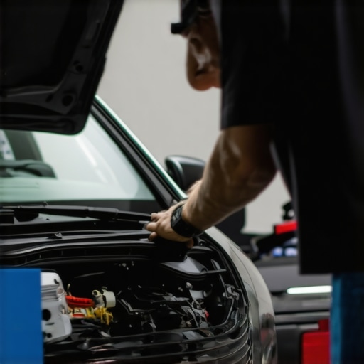 Advanced Brake Diagnostics Technician using diagnostic equipment to assess brake system health