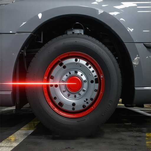 Cutting-Edge Brake Diagnostic Technologies Technicians using laser and ultrasonic tools to inspect vehicle brake components in a modern repair shop.