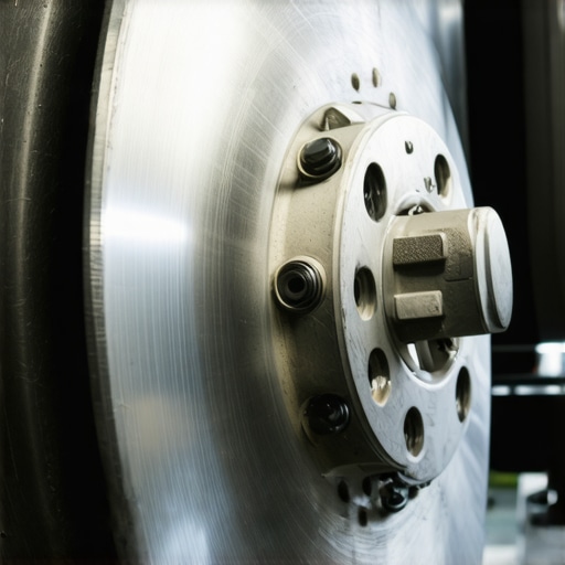 A professional mechanic examining brake pads and rotors for wear and tear.