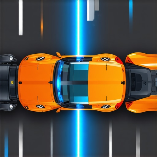 High-tech brake system with sensors and digital data overlay