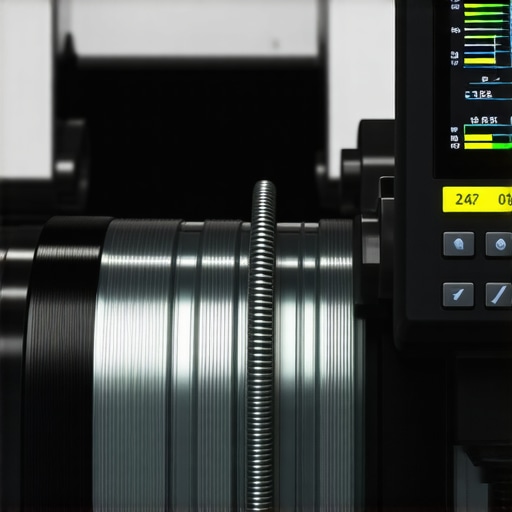 Technician using ultrasonic device to detect brake system vibrations