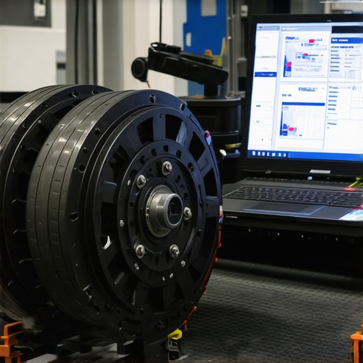 Modern car brake system with sensor arrays and data analysis tools