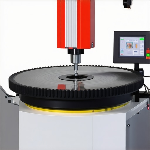 Robotic Ultrasonic Brake Inspection Device A robotic device performing ultrasonic testing on a vehicle's brake rotor