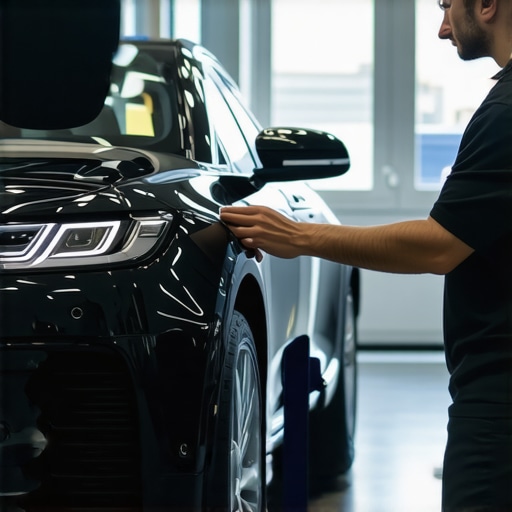 Modern vehicle dashboard with digital sensors and data analytics interface.
