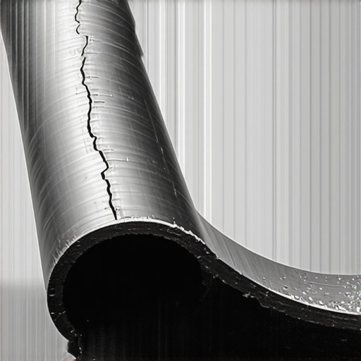 Ultrasonic testing device detecting micro-cracks inside a brake line
