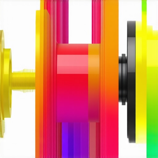 Technician using ultrasonic sensor to inspect brake caliper for micro-cracks and corrosion.