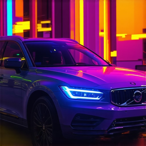 Technician using laser sensors and thermal imaging tools for vehicle diagnostics