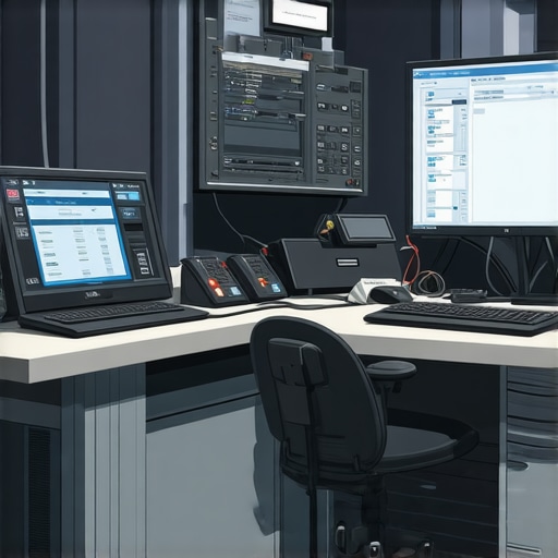 A technician using augmented reality glasses with digital overlays for vehicle repair