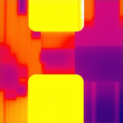 Thermal imaging displaying hotspots on brake rotors and calipers related to uneven engagement.
