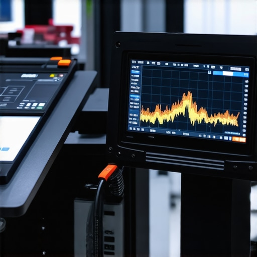 Dashboard displaying ultrasonic and AI diagnostic tools analyzing brake components