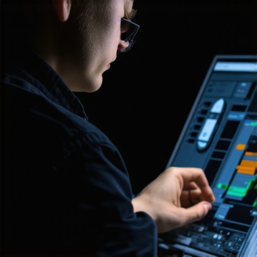 Technician analyzing vehicle diagnostics on a tablet connected to car's OBD-II port