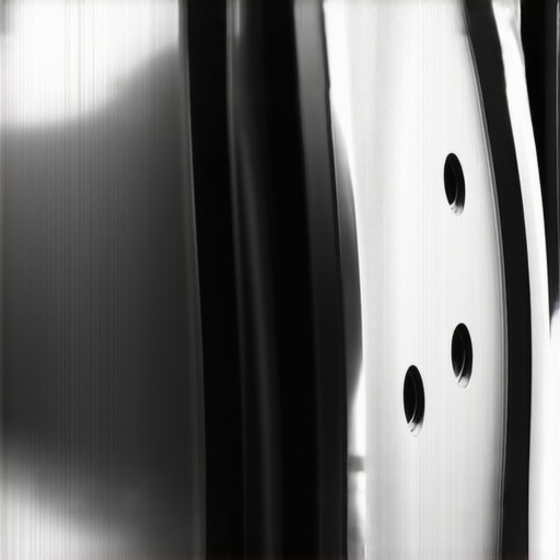 Highly detailed image of a brake disc with nanocoatings focused on heat resistance and surface finish.