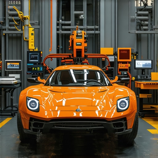 Robotic repair systems with digital diagnostics in a modern auto workshop