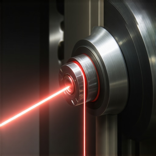 Specialized laser tool measuring brake rotor surface for optimal indexing during repair