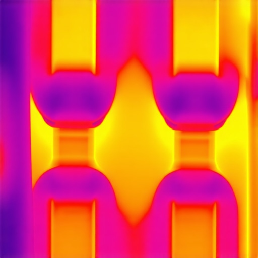 Thermal imaging showing hotspots indicating ignition coil boot issues.