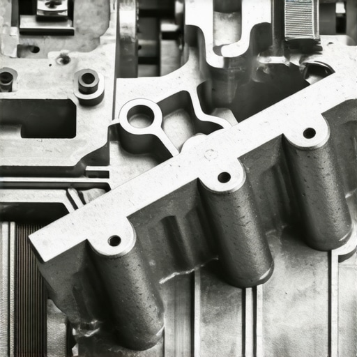 Advanced Transmission Valve Body and Solenoid Architecture A detailed close-up of a transmission valve body showing the complex hydraulic channels and solenoids affected by fluid oxidation.
