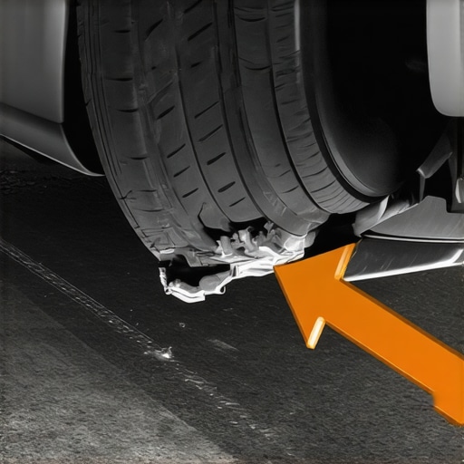 Aerodynamic Underbody Shield Fluttering Diagnosis Close-up of a damaged vehicle underbody splash shield causing high-speed vibration.