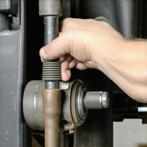 Checking Suspension Bushings for Vibration Causes Technician inspecting car suspension for braking vibrations