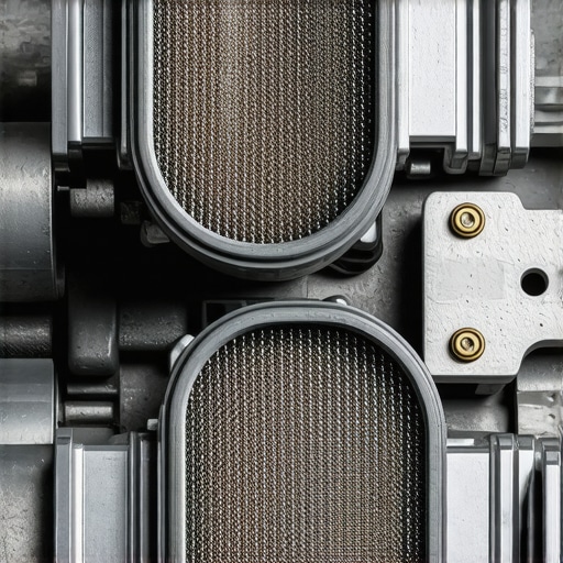 Close-up of a dirty automotive VVT solenoid with clogged screens causing engine idle issues