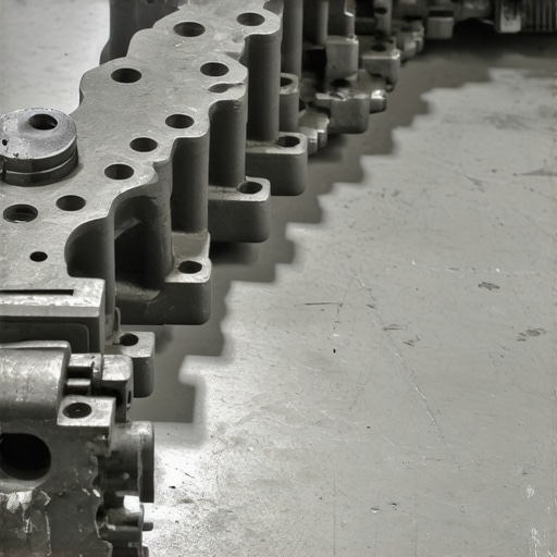 Close-up of an Automatic Transmission Valve Body Detailed view of hydraulic channels and spool valves inside a car transmission.