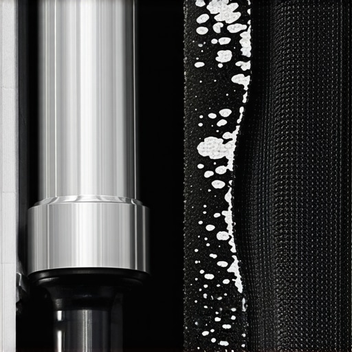 Close-up of a clean automotive intake valve vs a dirty one with carbon deposits