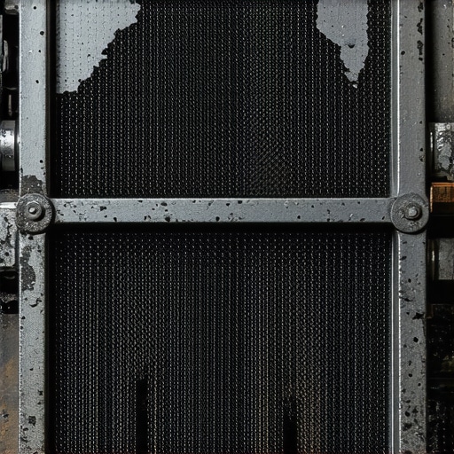 Contaminated VVT Solenoid Screen Detail A macro shot of a variable valve timing solenoid screen clogged with engine sludge and carbon buildup.