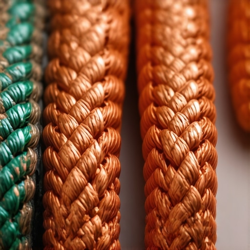 Comparison of a corroded automotive ground strap and a new replacement.