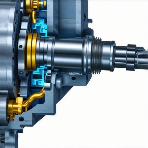 Cross-section view of an electronic power steering rack showing the motor and internal gears.