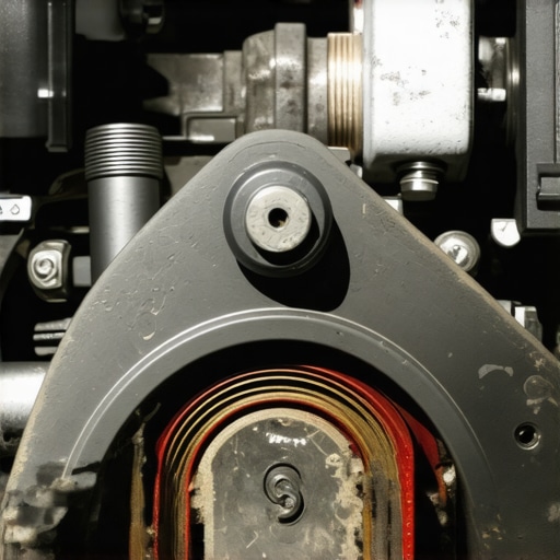 A detailed view of an engine's VVT components and AC compressor pulley illustrating common failure points.