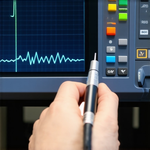 Oscilloscope showing AC voltage ripple interfering with car electronics.
