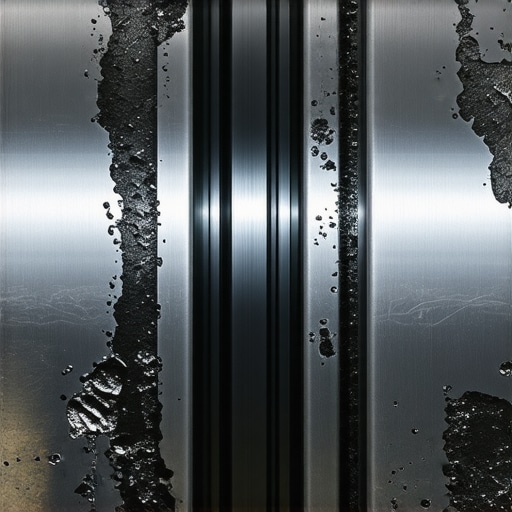 Close-up view of a damaged internal wheel bearing race showing metal fatigue.