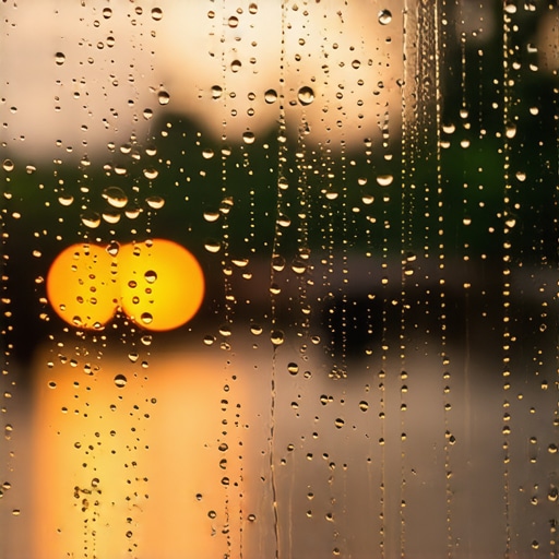 High-detail view of a hybrid wiper blade edge on wet glass.