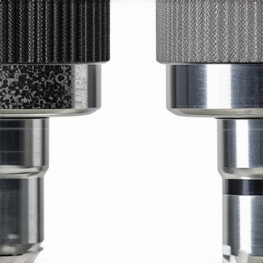 Close-up comparison of heavy carbon deposits on engine intake valves before and after professional cleaning.