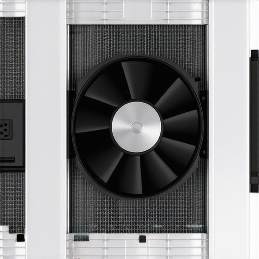 Technical illustration showing how a fan shroud optimizes airflow through a radiator core.