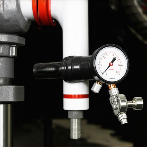 Custom pressure test plug with a pressure gauge connected to a turbocharged engine intake hose to detect boost leaks