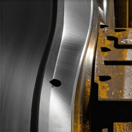 Close-up of a glazed brake rotor vs healthy rotor surface