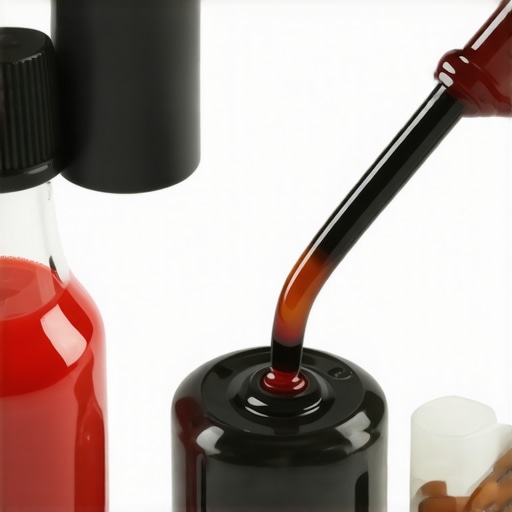 Comparison of dirty and clean automatic transmission fluid for diagnostic purposes.