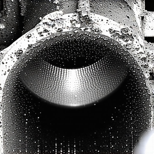 A technician uses a borescope to see carbon buildup on intake valves inside a car engine.