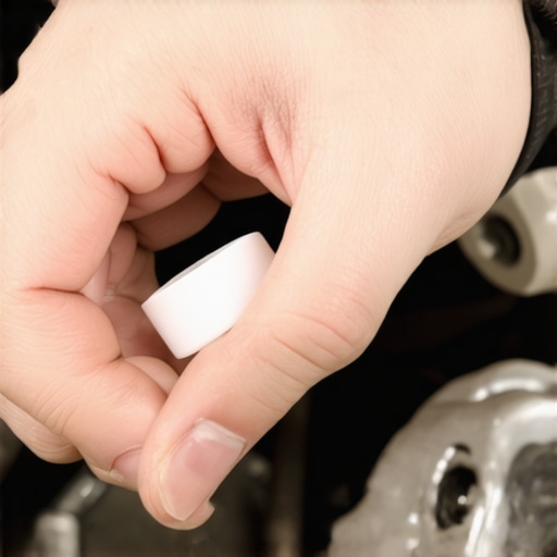 Mechanic installing a new plastic bushing to fix a loose automatic shifter linkage