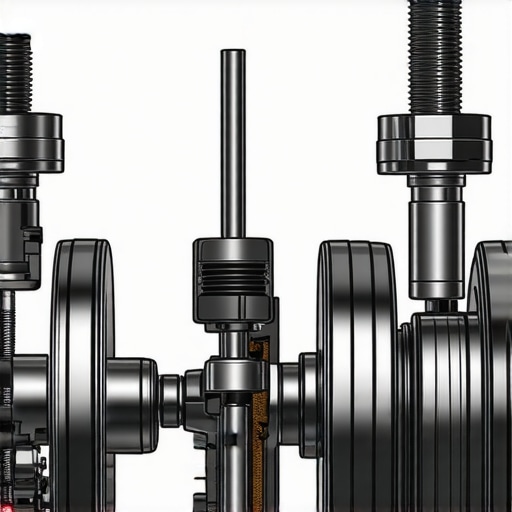 Cutaway diagram of an automotive shock absorber showing internal valves and fluid flow.