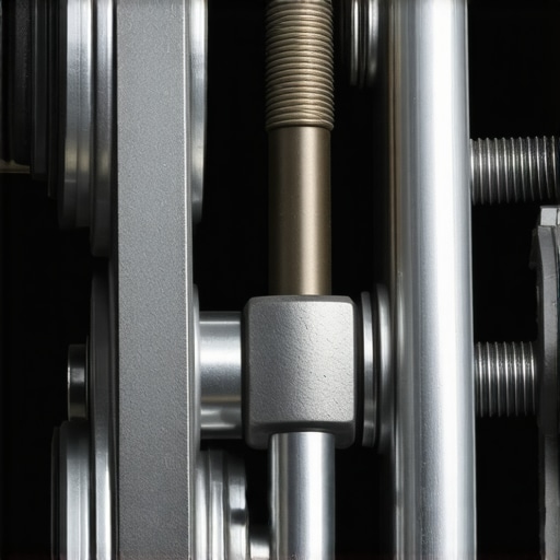 Detailed view of worn internal seals and torsion bar in a steering rack assembly showing mechanical wear.