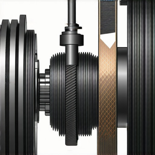 Cutaway diagram of steering rack gears and adjustment plunger