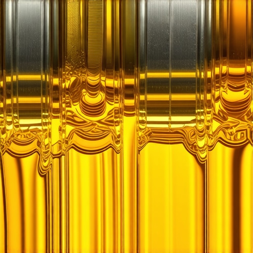 Precision Lubrication of Engine Components Clean synthetic oil flowing over engine camshafts and gears