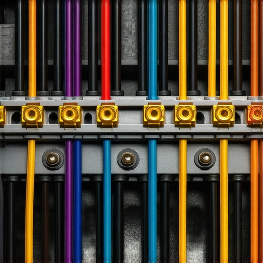 Well-organized ignition cables in plastic separators to prevent cross-firing and EMI.
