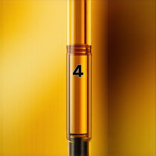 A digital tester indicating high moisture levels in aged brake fluid.