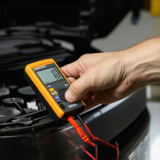 Measuring alternator AC ripple voltage with a digital multimeter to diagnose belt slip under electrical load